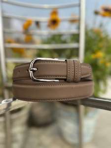 Ceinture en cuir de vachette faite à la main pour homme, style western, avec broderie et impression par transfert thermique, boucle en fer, formelle, largeur 3,5 cm, 120 cm - Product Image 3