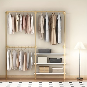 <span class=keywords><strong>Perchero</strong></span> de <span class=keywords><strong>Pared</strong></span> Dorado de Alta Resistencia para <span class=keywords><strong>Ropa</strong></span>, Organizador de <span class=keywords><strong>Ropa</strong></span> para Tiendas Minoristas y Hogar, Tendedero de <span class=keywords><strong>Ropa</strong></span> Y-20 - Product Image 2