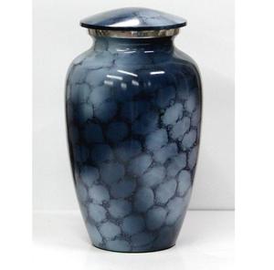 Urna Funeraria Clásica Azul Real, Urna de Metal para Cenizas de Adultos, Estilo Americano/Europeo - Product Image 4