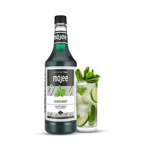 Sirop de menthe verte Mojee 1L – Sirop aromatisé à la menthe de qualité supérieure pour les cocktails sans alcool – Sans arôme ni colorant artificiels - Product Image 3