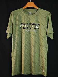 T-shirt à manches courtes pour homme PUFFIN SPORTS, motif géométrique personnalisé, séchage rapide, coupe classique, col rond, style sportif avec impression réfléchissante - Product Image 6