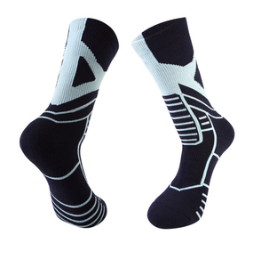 Custom Logo Men's Spandex/Polyester <b>Knee</b> <b>High</b> Socks with Cotton Liner Breathable & Eco-Friendly Adult Sports Athletic Hosiery - Product Image 3