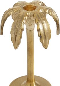 Ensemble de bougeoirs Twilight Collect en laiton, design palmier, 3 tailles, décoration d'intérieur, support métallique durable avec bougie blanche incluse - Product Image 6