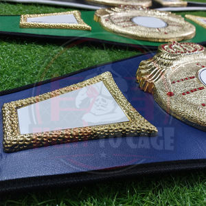 Crea tu propio cinturón de campeonato de artes marciales mixtas, lucha libre y boxeo, personalizado, ligero, ajustable y de cuero. - Product Image 5