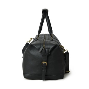 Customized Large Genuine Leather Travel Weekender <b>Overnight</b> Duffel <b>Bag</b> Luggage <b>Bags</b> for Men - Product Image 2