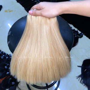 Sin procesar doble dibujado cutícula alineada pelucas de encaje Rubio hueso recto vietnamita extensiones de cabello humano crudo - Product Image 4