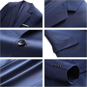 Chaquetas de terciopelo suave estilo empresarial con logotipo personalizado al por mayor, blazers para hombre, abrigos casuales para hombre - Product Image 6