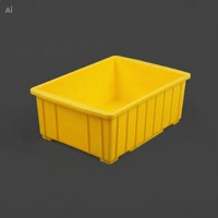 Caisse de stockage de poisson empilable ventilée et écologique sur mesure OEM, caisse industrielle en plastique PP à surface lisse et solide