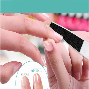 Lime à ongles en verre double face mini premium, grain 180, papier de verre émeri, outil réutilisable pour le soin des ongles, motif droit, couleur personnalisée - Product Image 5
