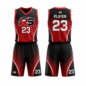 <b>Elite</b> Performance Custom Basketball Uniform Set with Breathable Fabric and Sublimated Design for Professional Teams - Product Image 1