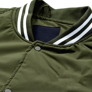Wholesale High Quality Hooded Stand Collar Baseball Letterman Varsity <b>Jacket</b> Men Custom Design 100% Wool - Product Image 5