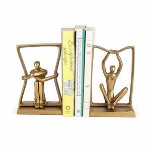 Porte-livres en métal personnalisé Magician, illusion de coupe en deux unique, décoration créative pour la maison et le bureau, support de livres en fer pour étagères domestiques - Product Image 6