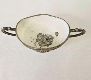 Polish Silver Decorative Metal Fruit Salad Serving <b>Large</b> <b>Bowl</b> Handmade Hammered Taper Pedestal Luxury Stainless Steel Nuts <b>Bowls</b> - Product Image 3