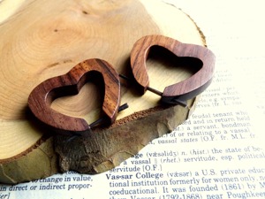 Pendientes de Madera en Forma de Lágrima con Acabado Liso, Hechos a Mano con Madera Natural para Accesorios de Joyería de Moda - Product Image 5