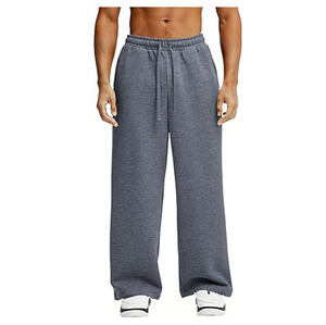 Pantalones Deportivos Casuales de Verano para Hombre, Corte Recto Regular, Estilo Vintage, Cintura Ajustable, 100% Algodón, Ecológicos, Antiarrugas, de Secado Rápido - Product Image 1