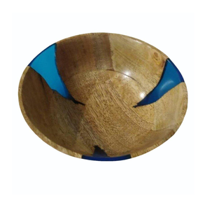 Unique Black Epoxy Resin & Wooden Serving bowl Modern Crafts For canteen Home Hotel <b>Table</b> Decoration & Server Bowl - Product Image 2