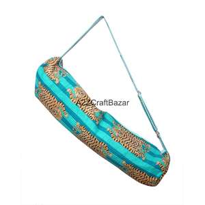 Bolsas de Yoga 100% Algodón Acolchadas, Bolsa de Gimnasio Multifuncional con Cierre, Bolsas de Viaje con Diseño de Equipaje - Product Image 1