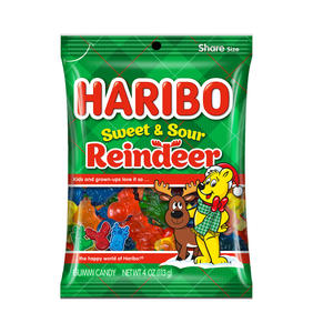 Sacs de Noël Authentiques Haribo de Bonbons Gélifiés Sucrés et Acidulés en Forme de Renne - Commandes en Gros par Palette pour la Vente au Détail et l'Exportation de Noël - Product Image 4