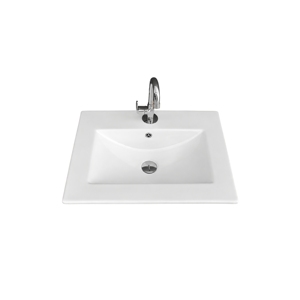 Grifo Monomando OMEGA con Acabado Cromado Brillante Moderno, Certificado por NSF, para Lavabo Sobre Encimera, Instalación de un Solo Orificio - Product Image 1