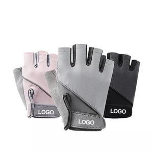 GAF Wholesale Fitness Breathable Non-Slip Half Finger PU Leather <b>Weight</b> Lifting Exercise Sports Workout Motorcycle <b>Gloves</b> - Product Image 3