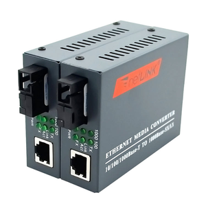 최저가 넷링크 HTB-3200 10/100/1000M 3KM 싱글 모드 싱글 SC 광섬유 컨버터 이더넷 기가비트 광 미디어 컨버터 - Product Image 5