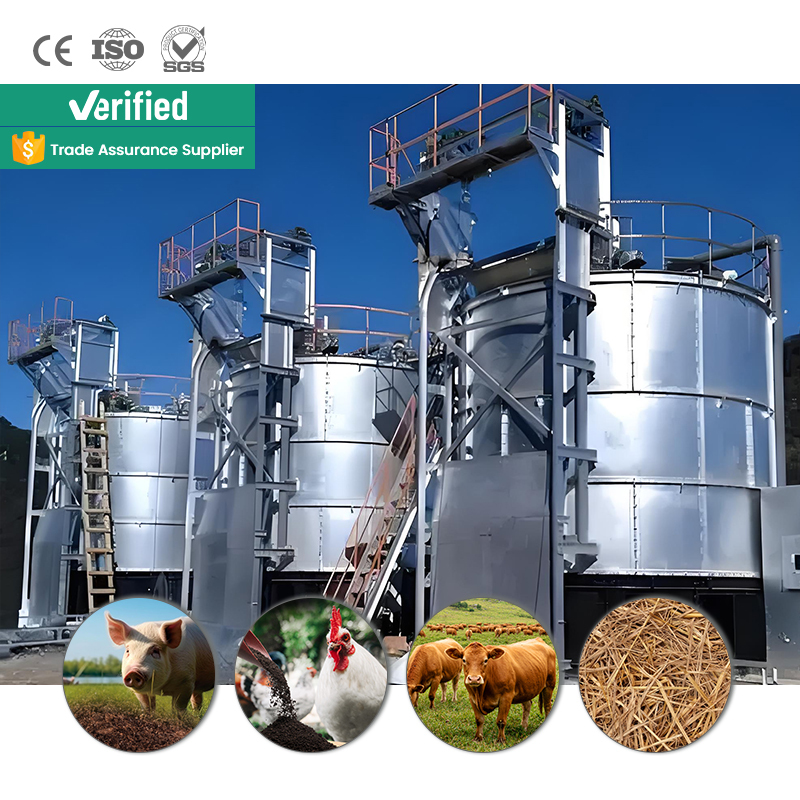 Large Scale Odorless Organic Fertilizer Composting