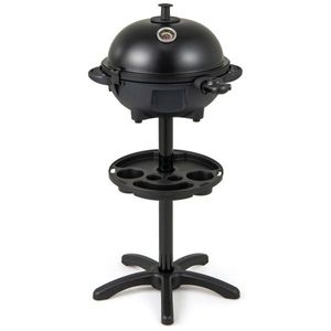 Parrilla Eléctrica para Barbacoa de 1200W, Negra, Doble Zona de Cocción, 2 en 1, de Sobremesa y para Encimera, para 6-10 Personas - Product Image 2