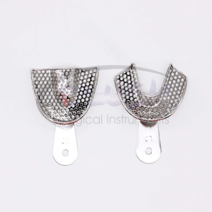 High Quality Dental Autoclavable Impression Trays Perforated Stainless Steel 10 PCS Set By <b>Blush</b> Surgical - Product Image 5