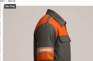 Veste de travail technique gris orange réfléchissante de sécurité - Product Image 2