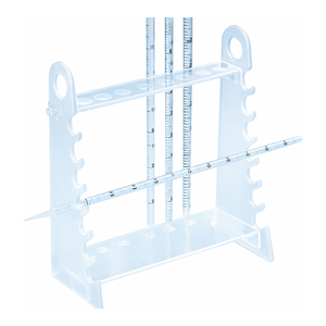 Support de pipettes multifonction en acrylique avec 7 emplacements verticaux et 7 horizontaux pour le rangement en laboratoire - Product Image 3