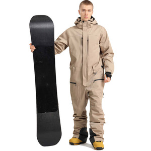 Traje de Snowboard Impermeable con Capucha para Mujer 2026, Mono de Esquí, Overol de Nieve de Invierno, Conjunto de Ropa Aislante y Cortavientos de Poliéster/Algodón - Product Image 1