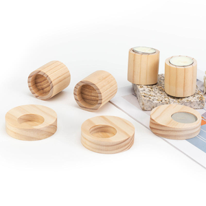 Wanuocraft - Porte-bougies à bougies chauffe-plat en bois de pin naturel, faits à la main, écologiques, durables, décoration d'intérieur, anniversaire - Product Image 2