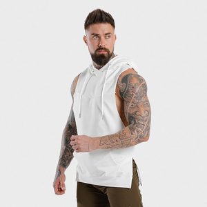 Sleeveless <b>Hoodies</b> For Men Bodybuilding Hooded Tank Tops Male <b>Workout</b> Trending Products - Product Image 6