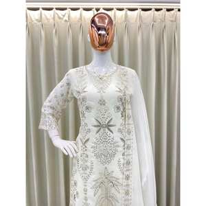 Ensemble de costume de soirée élégant pour femmes avec haut, bas et dupatta, mode élégante - Product Image 3