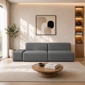 Ensemble de canapés modulaires en tissu, style scandinave minimaliste, meubles de salon de luxe, canapé sectionnel pour la maison, l'hôtel, le bureau - Product Image 1