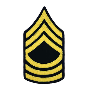 Chevrons brodés à rayures tressées, patchs durables, insignes de chevron pour uniforme, chevrons d'uniforme faits à la main, OEM - Prix de gros - Product Image 1