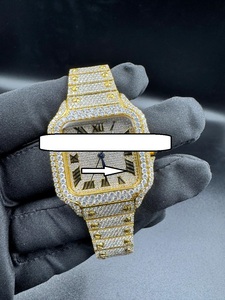 Reloj de Lujo de Acero Inoxidable con Incrustaciones de Diamantes Moissanite VVS1, Analógico, Elegante, Estilo Hip Hop, Deportivo, de Negocios, Antiguo, con Movimiento Automático - Product Image 5