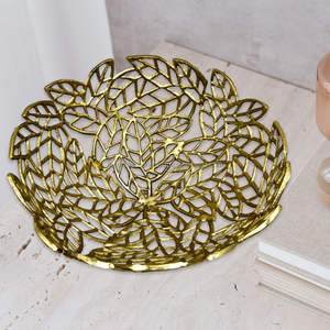 Plateau décoratif de table en aluminium personnalisé de luxe Plateau de décoration de Noël en métal en gros avec fini plaqué or - Product Image 5