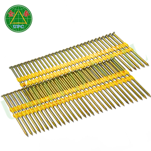 4000pcs Steel Strip <b>Nails</b> 3 Inch x 0.120 Round Head Screw Shank Smooth Shank for Wood Use - Product Image 2