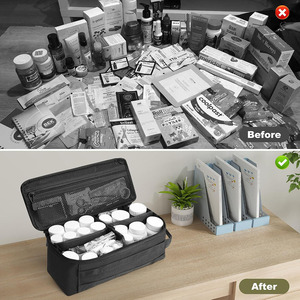 Bolsa de medicamentos duradera con organizador impermeable para emergencias, para accesorios de primeros auxilios, camping, senderismo y viajes, en venta. - Product Image 6