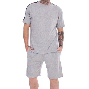 Conjunto de camiseta y pantalones cortos de verano para hombre, diseño moderno y elegante, dos piezas, algodón y poliéster, ropa informal para hombre, conjunto de verano para hombre - Product Image 5