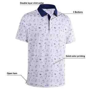 Polo en coton 100% pour homme, de haute qualité, entièrement personnalisé avec logo, style business, vintage, décontracté, imprimé, pour le golf - Product Image 4