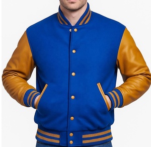 Chaqueta Varsity de lona 100% lana para hombre y mujer, personalizada con bordado, de invierno, talla grande, inspirada en equipos de béisbol - Product Image 5