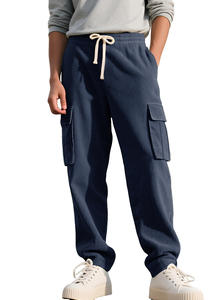 Pantalones Cargo HANO 2024 Casuales ODM para Mujer, de Lona Transpirable e Impermeable, 100% Algodón, Cintura Elástica Media, Corte Recto - Product Image 5