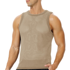 Camiseta sin mangas de alto rendimiento con diseño ergonómico para hombre, camiseta sin mangas para entrenamiento, chaleco de entrenamiento de alta elasticidad para gimnasio - Product Image 1