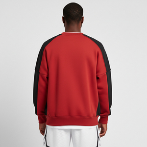 Sweat-shirt d'hiver décontracté pour homme, coupe régulière, en molleton épais, 100 % coton de haute qualité, avec logo imprimé appliqué personnalisé, bicolore, basique - Product Image 3