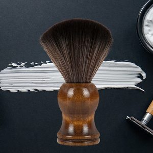 Pinceau à raser personnalisé de qualité supérieure, manche en bois pour homme, pinceau à raser synthétique, manche en bois, design classique, CE - Product Image 3