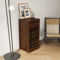 Porte-vin mural moderne en métal noir, écologique, pour 15 bouteilles, vente en gros en Inde
