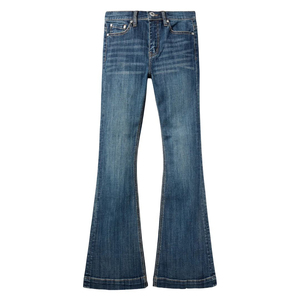 Jeans de Mezclilla Ajustados de Cintura Alta para Mujer, Moda 2026, Casuales, con Logotipo Personalizado, Corte Regular, 100% Algodón, Ecológicos, de Secado Rápido - Product Image 1