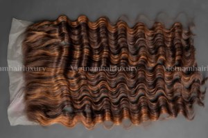 Extensions de cheveux 100% humains Remy vietnamiens en gros, trame unique, cheveux du Vietnam, extrémités super doublement tirées, directement du fournisseur - Product Image 1